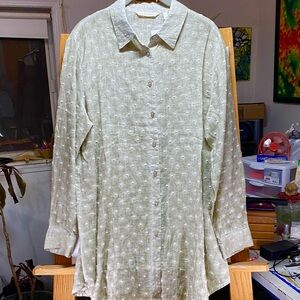 NWT Soft Surroundings Light Green Tunic